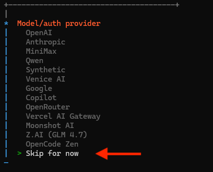 OpenClaw Onboard Step 3